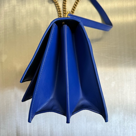 Balenciaga Sharp Logo Chain Bag in Blue - Picture 4 of 9